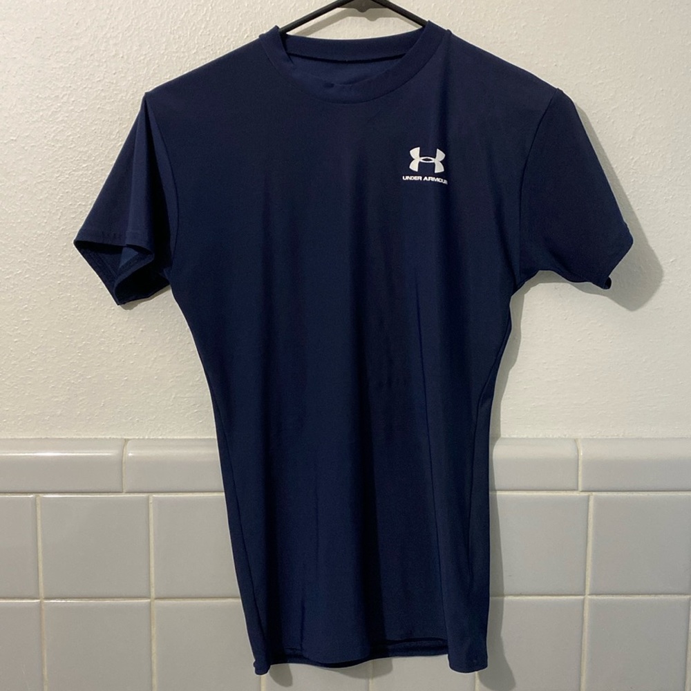 Navy Blue Under Armour shirt